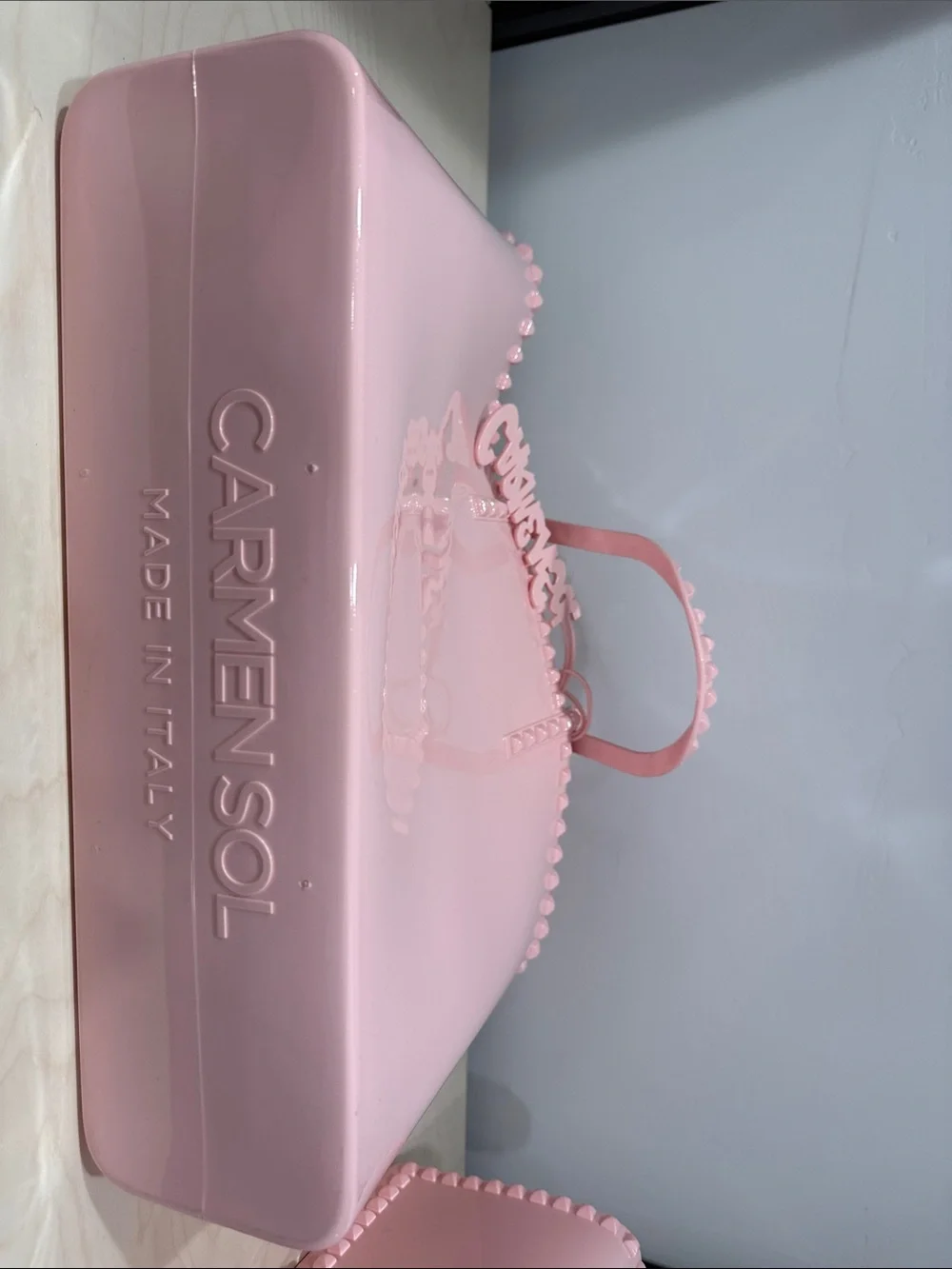 Carmen Sol Angelica Tote & Nora Pouch light pink